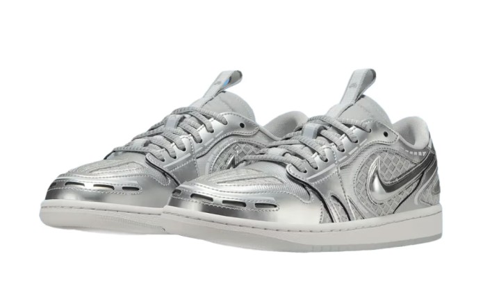 Classic Meets Chrome: Air Jordan 1 Low Shines in Metallic Silver